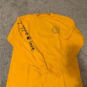 Puppie Love Yellow Long Sleeve Tee